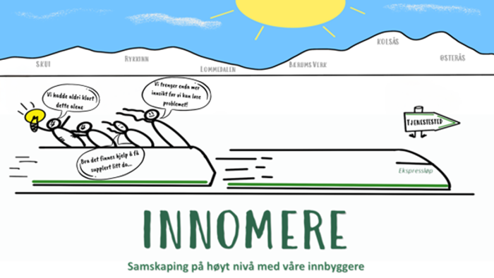 Illustrasjon om expressløp innomere