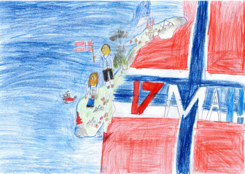 17. mai-tegning