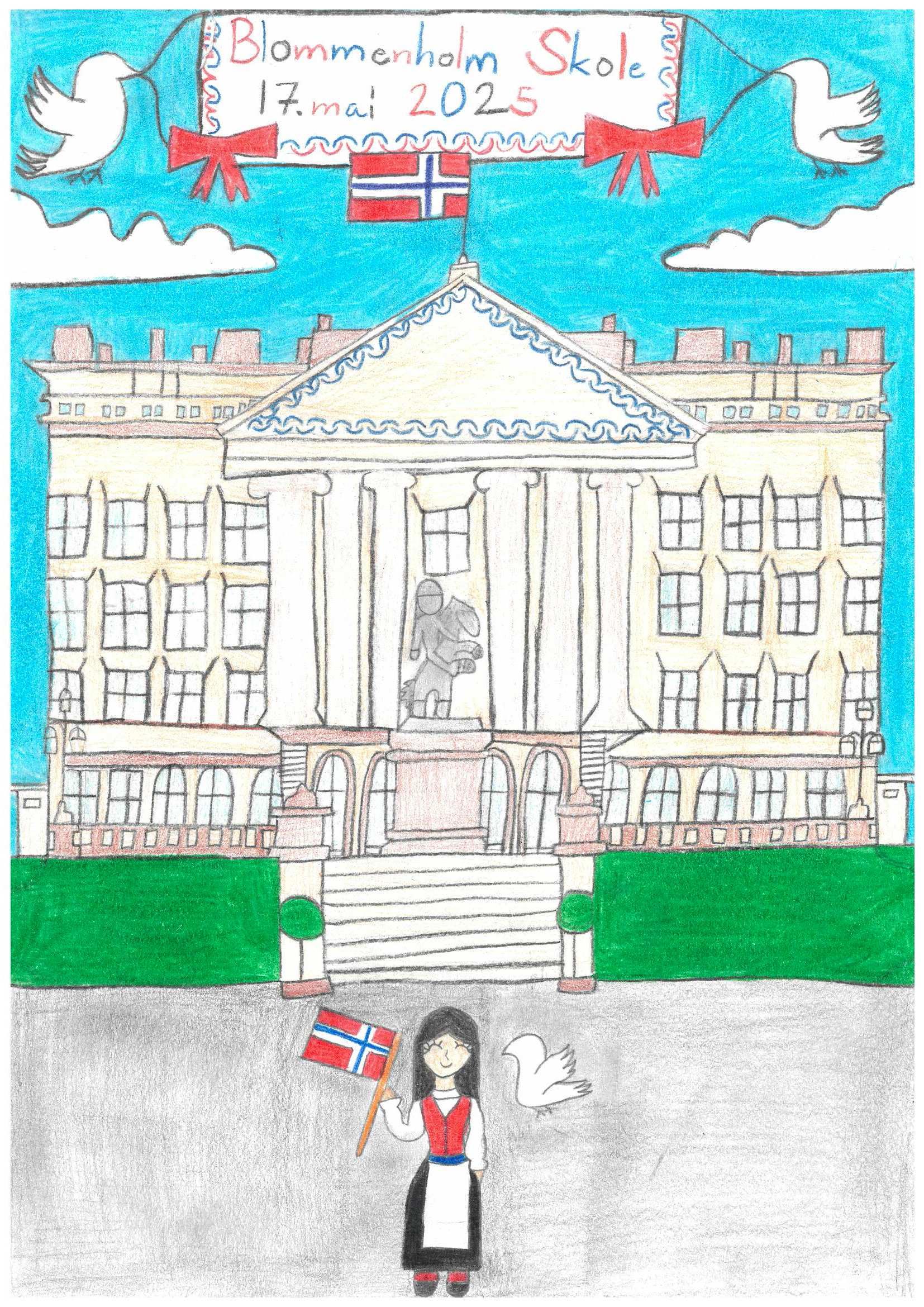 17 mai tegning 