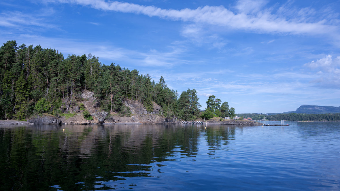 Kjeholmen har flott tursti og fine strender, og er fin å komme til med kajakk eller egen båt. Foto: Ragnhild I. Hoem