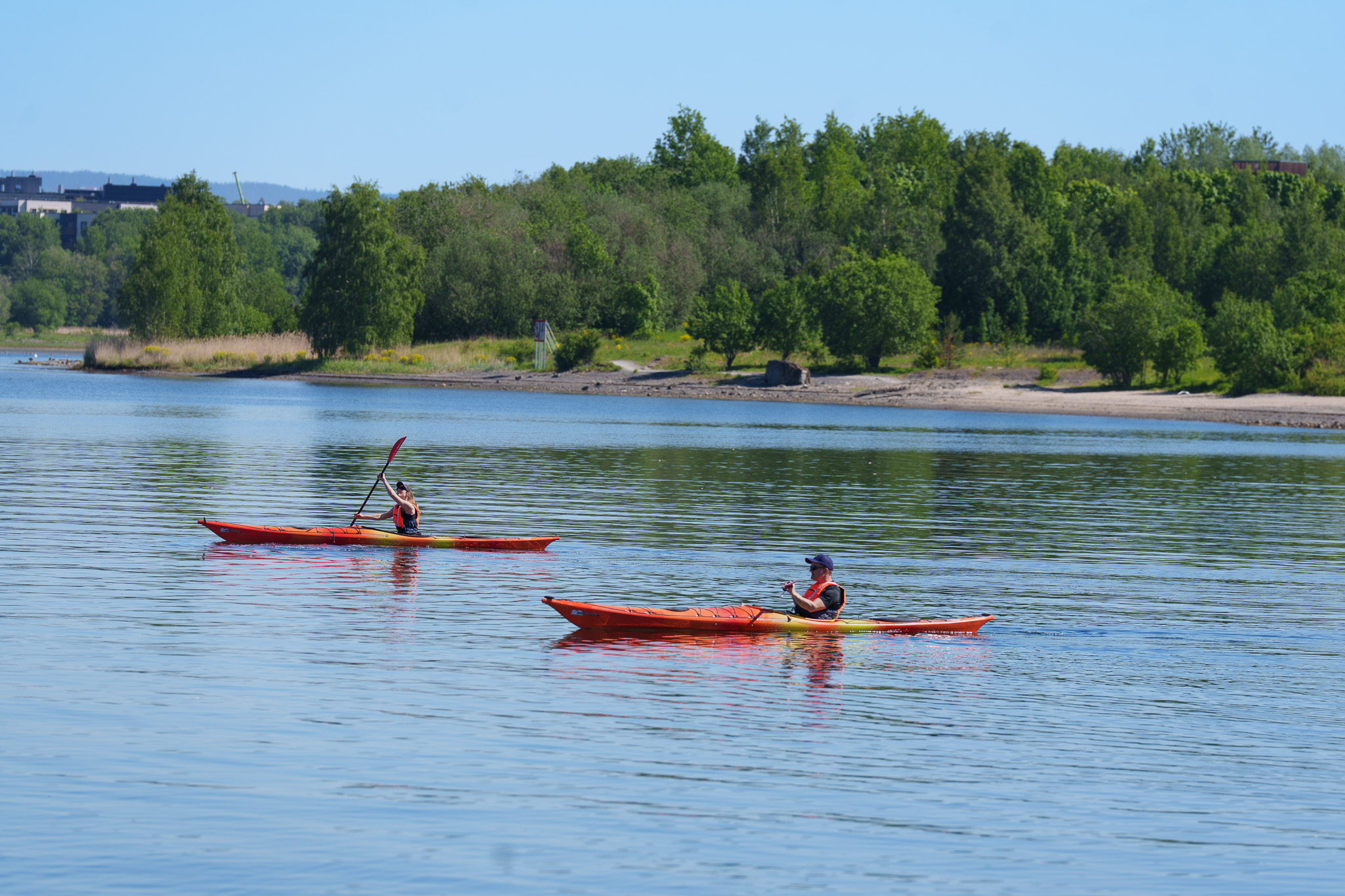 Padling på Fornebu
