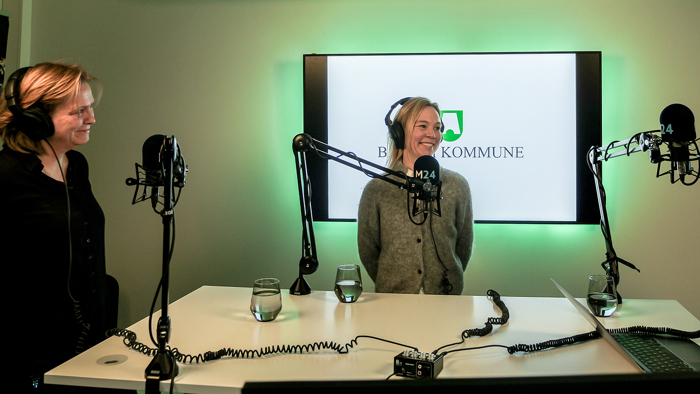 Podcast studio med barnehageadministrasjonen